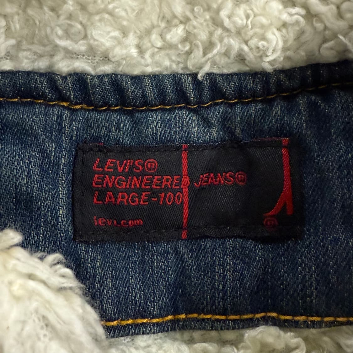 [정품] 리바이스 뽀글이 데님 자켓 청자켓 b14 상품이미지5