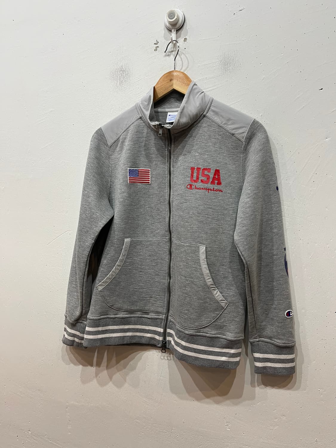 챔피온 USA 성조기 스웻 트랙탑 져지 우먼즈 상품이미지1