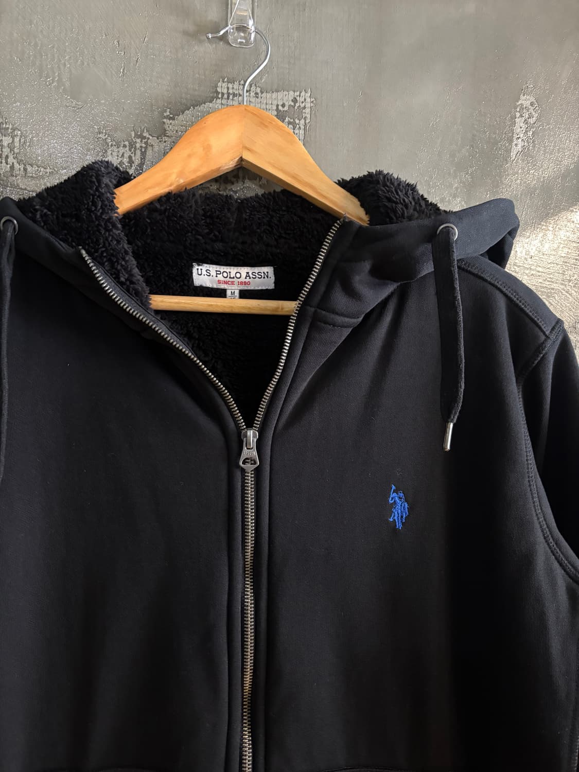 Us폴로 기모 후드집업 M 상품이미지2