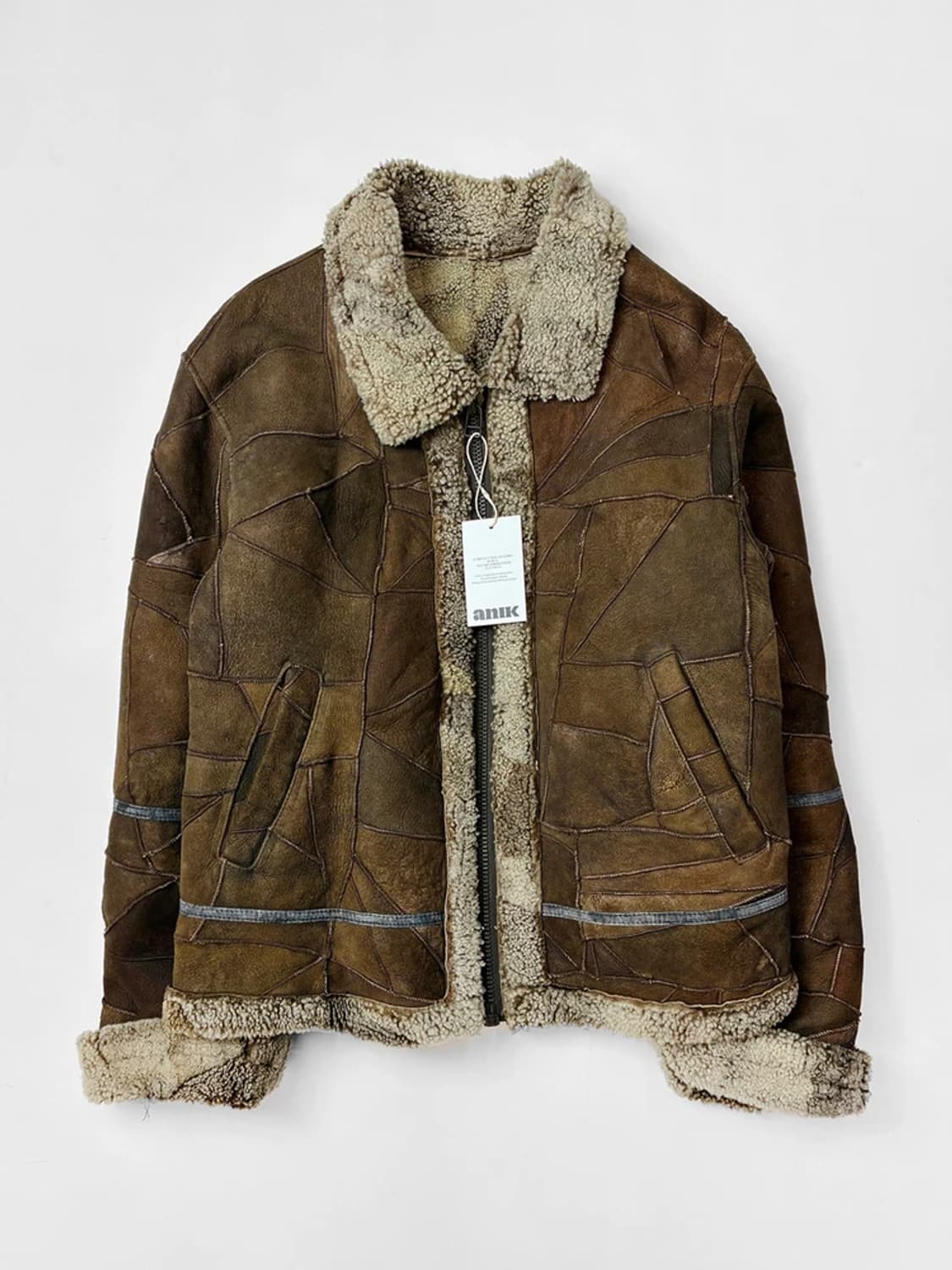 90's Selected B-3 패치워크 무스탕 자켓 PN5531 상품이미지1