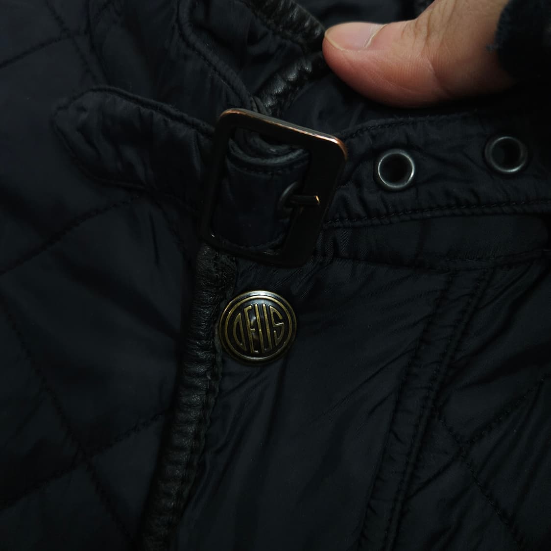 데우스 x 바버 퀼팅 자켓 S 상품이미지4