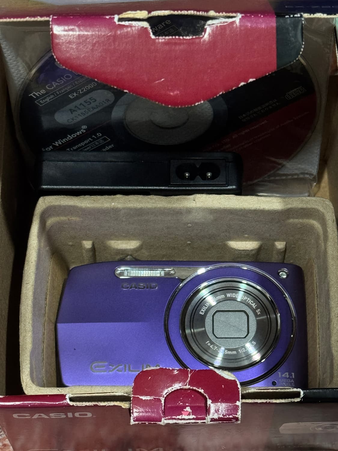 카시오 엑슬림 Z2000 퍼플 상품이미지1