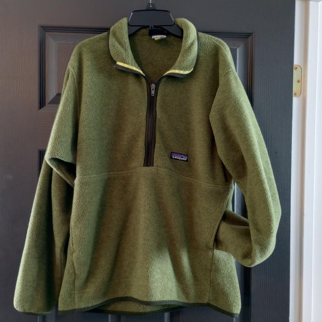 16FW 파타고니아 클래식 레트로 마스 스냅-티 플리스 하프집 올리브 상품이미지1