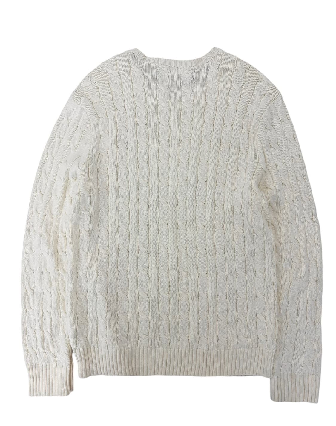 폴로 케이블 꽈배기 니트 아이보리 (L) 상품이미지7