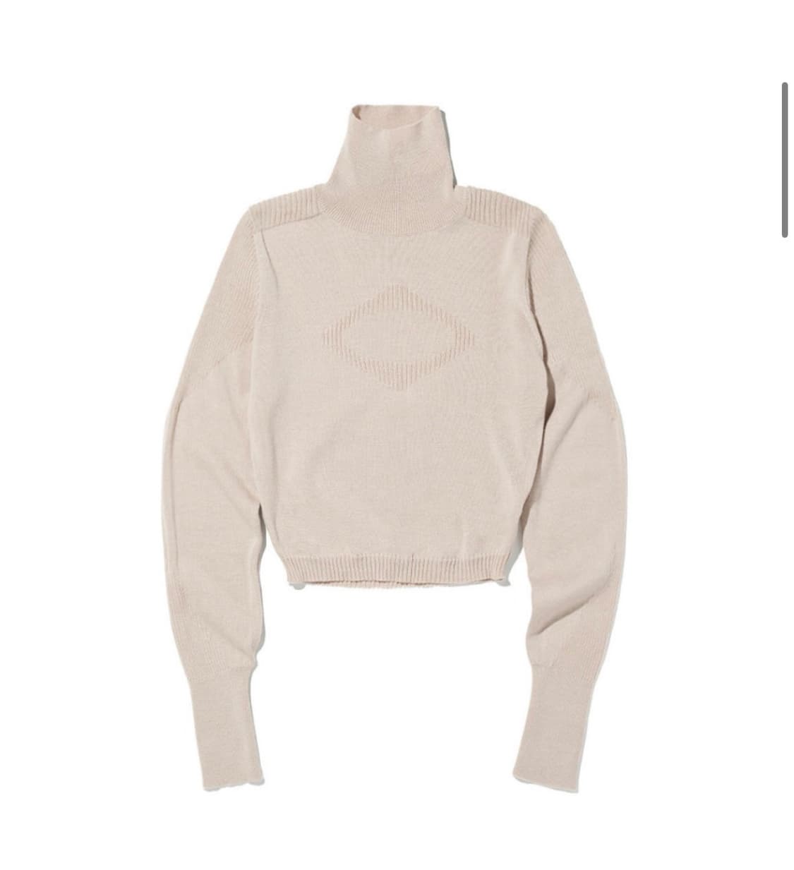 (택O 새상품) 미스치프 터틀넥니트탑 핑크베이지M 상품이미지1