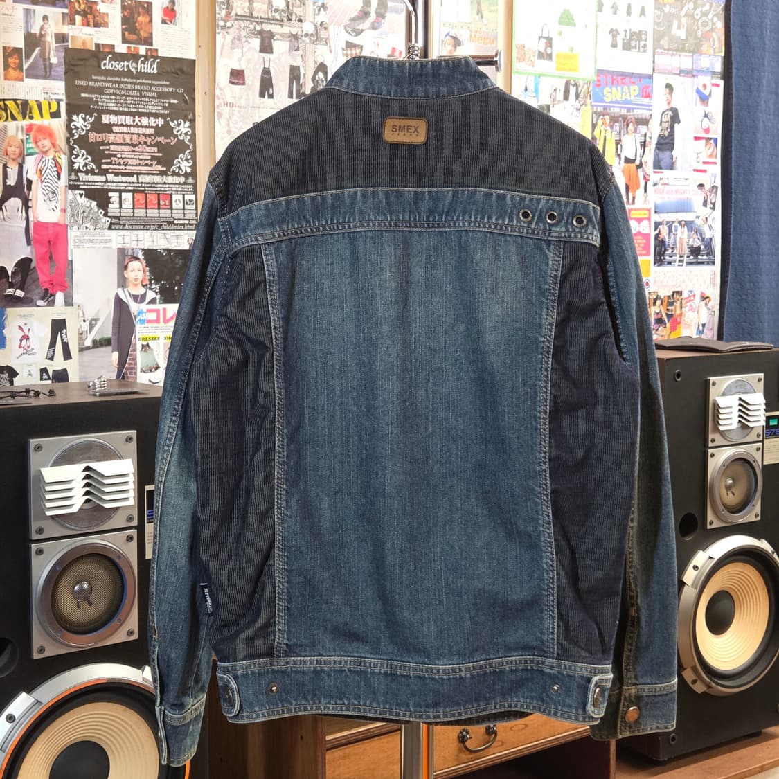 빈티지 골지 배색 데님 자켓  상품이미지5