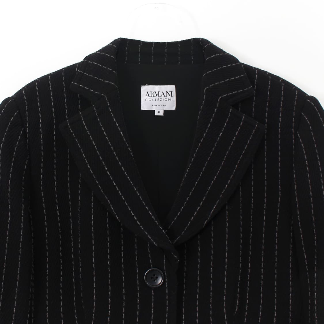 아르마니 Armani 울 모직 클래식 스트라이프 싱글 자켓 상품이미지2