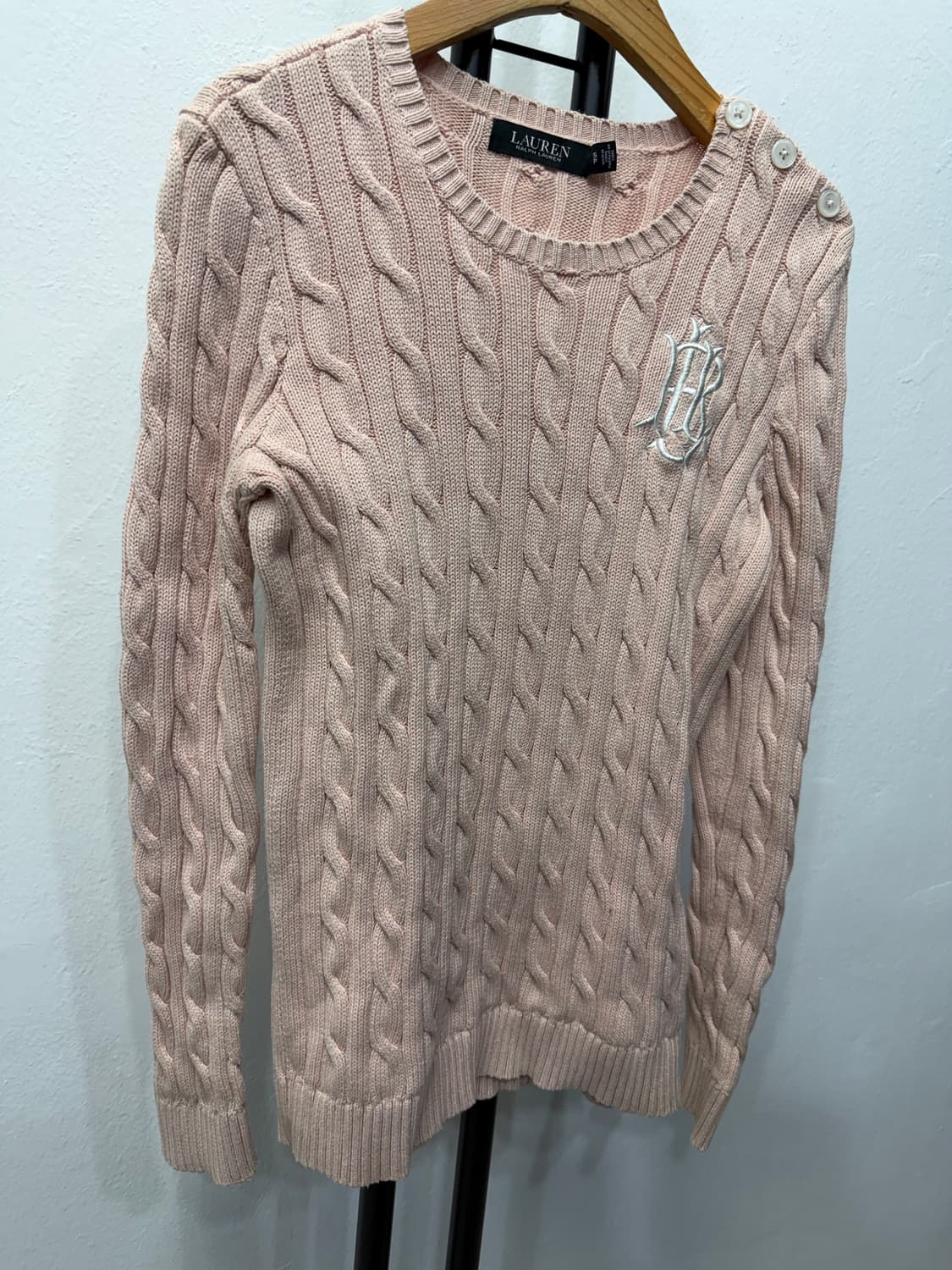 정품) 폴로랄프로렌 여성 자수로고 니트 S 상품이미지2