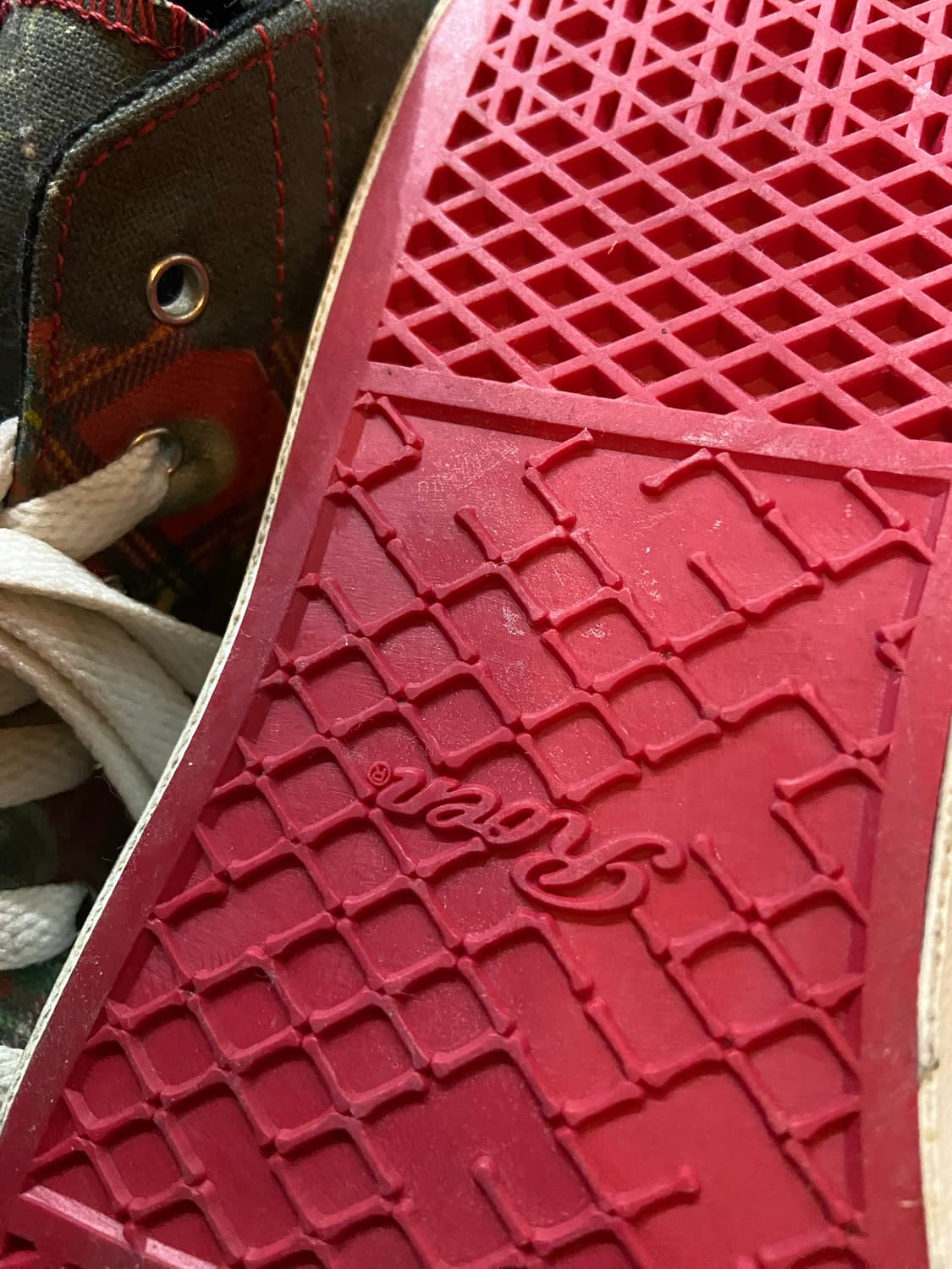 00~10s Roen 로엔 메탈 스터드 체크 패턴 하이탑 상품이미지9