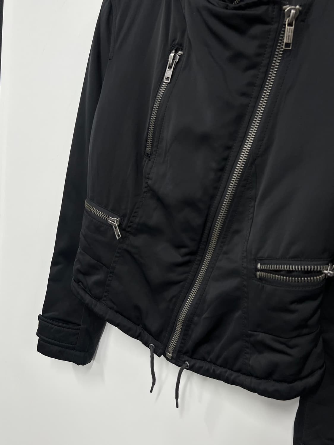 디젤 사선집업 안감 누빔 라이더 자켓 상품이미지3