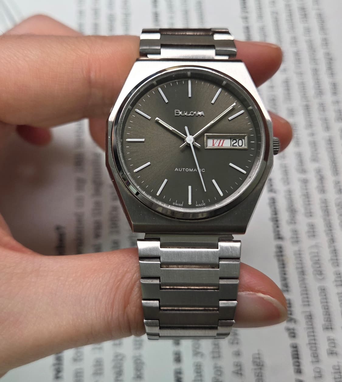 빈티지 부로바 팔각옥토 그레이 데이데이트 뻐뻐시 브슬 ver. 상품이미지1