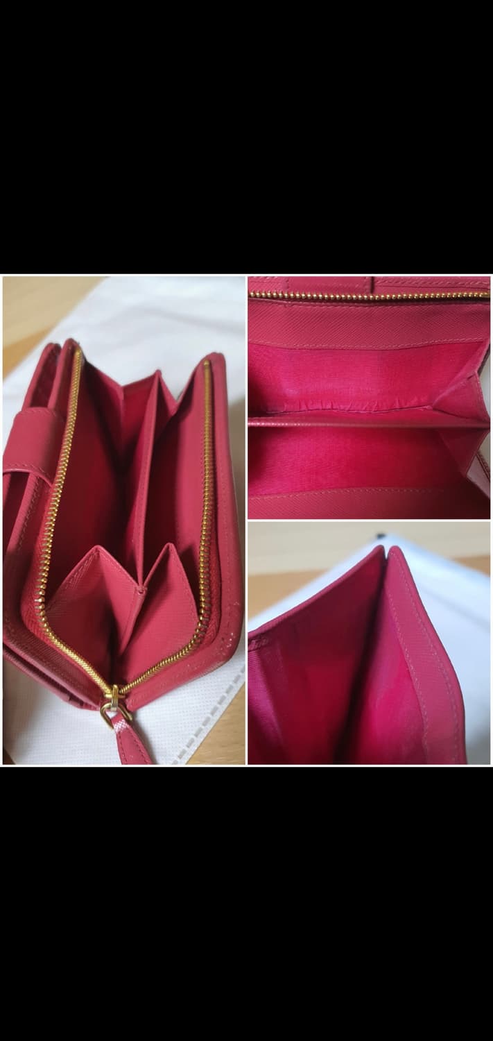 프라다 사피아노 반지갑/지갑 핑크 정품A급(보증서O) 상품이미지8