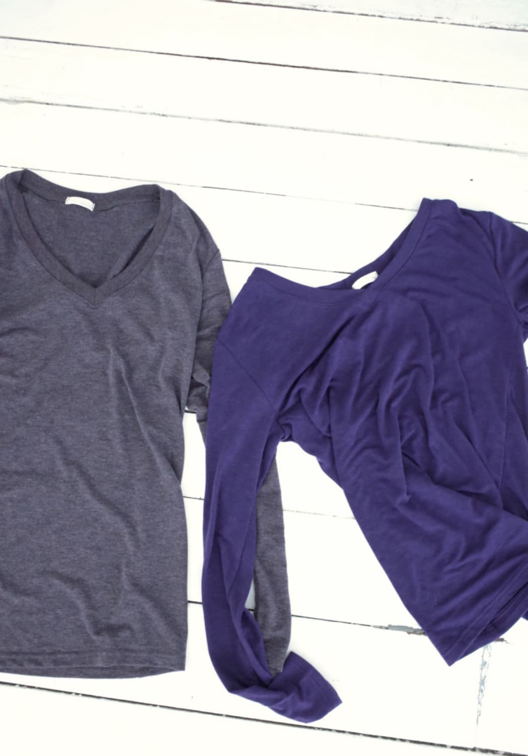 베이비랩 sheer v neck 티셔츠 바이올렛 상품이미지5