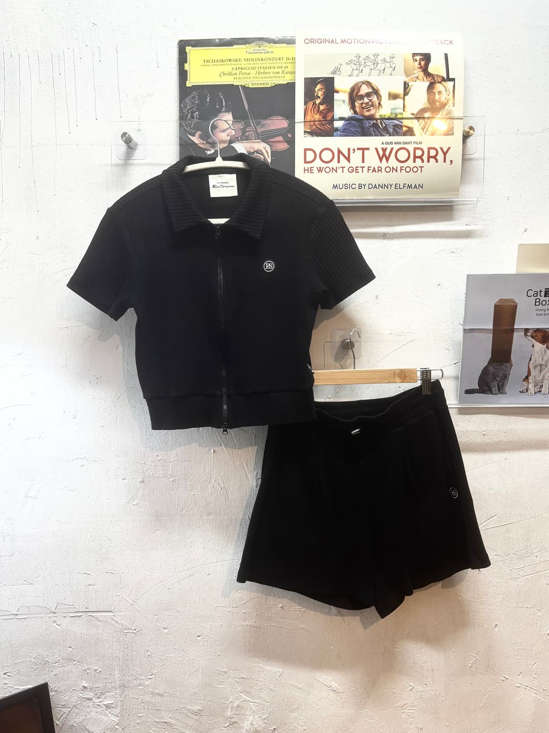 벤셔먼(Ben Sherman)우먼 골지 반팔 셋업 상품이미지3