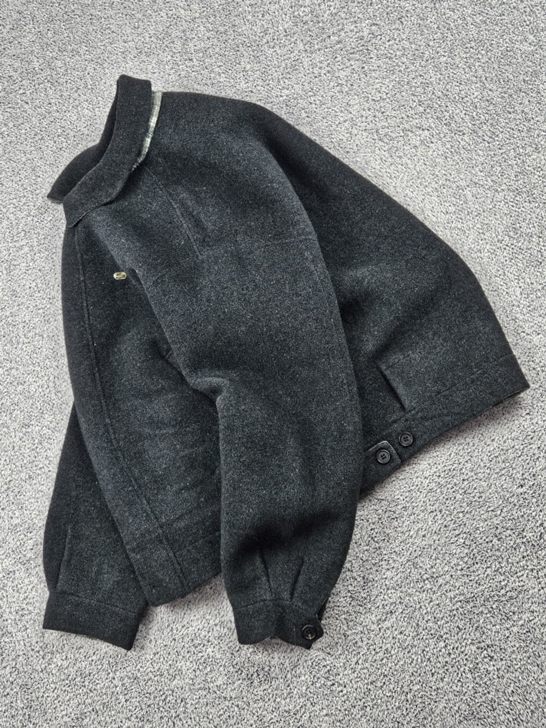 90's 라코스테 울 플란넬 블루종 자켓 ( 100 ) / 10115 상품이미지3