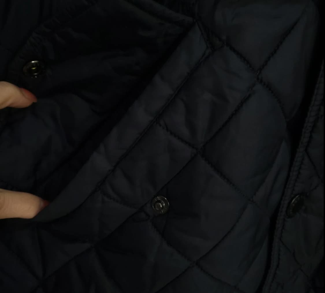 바버 첼시 퀼팅 자켓 블랙 100 상품이미지3