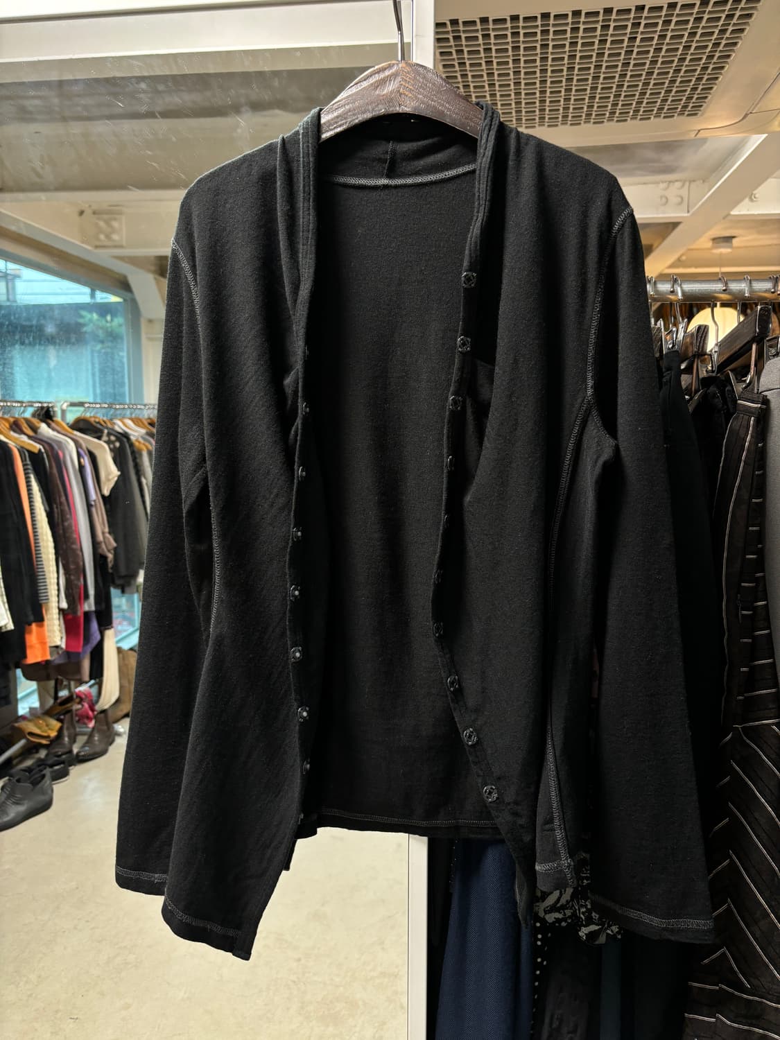 히로코 비스 버튼업 가디건 상품이미지3