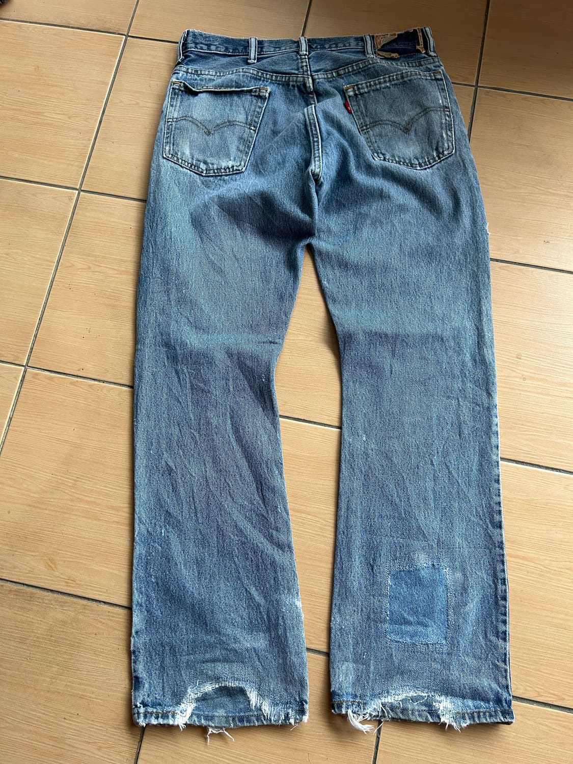 Vintage levi’s 517 repair jean 상품이미지4