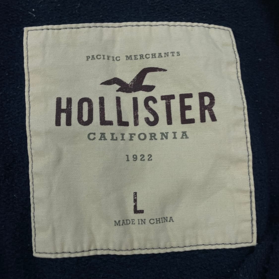 홀리스터 스펠 로고 후드집업 네이비 상품이미지3