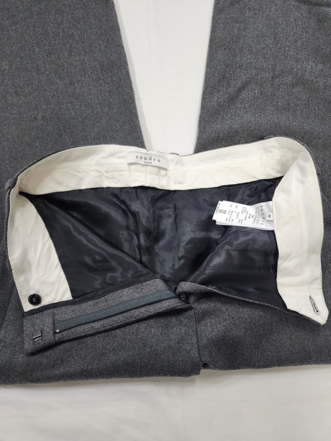 산드로 우먼 그레이 슬랙스 상품이미지9