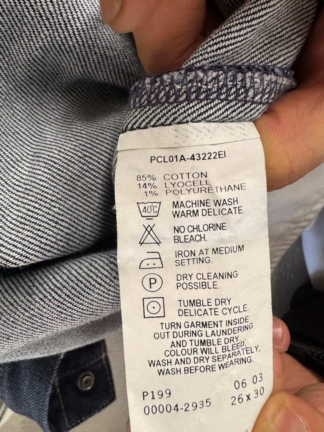 리바이스 롤업 데님 팬츠 26x30 상품이미지4