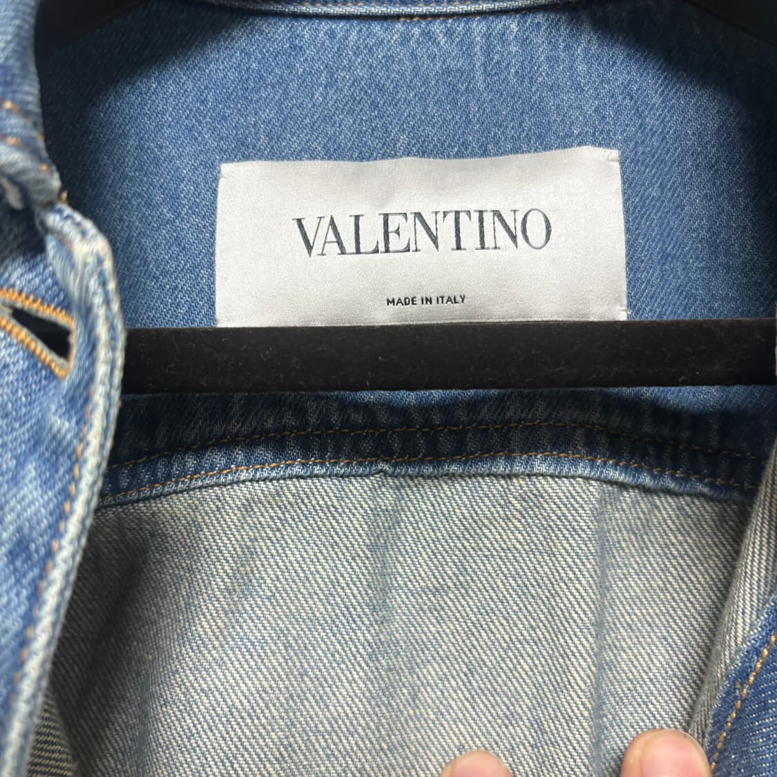 [38/백화점판/새상품급] 발렌티노 V로고 청자켓 상품이미지3