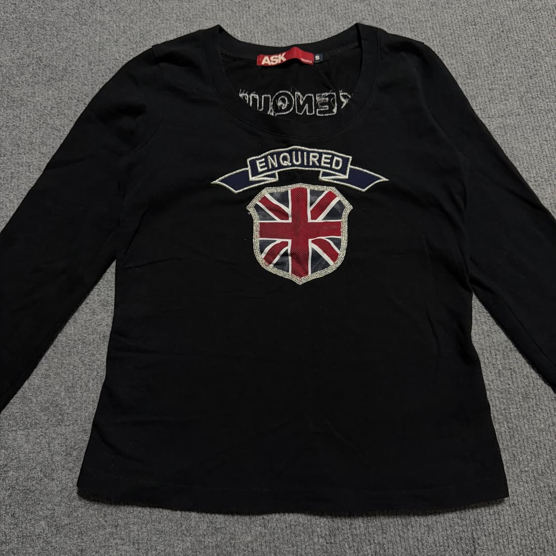 딱붙핏 에스크 블랙 긴팔티 s 상품이미지2