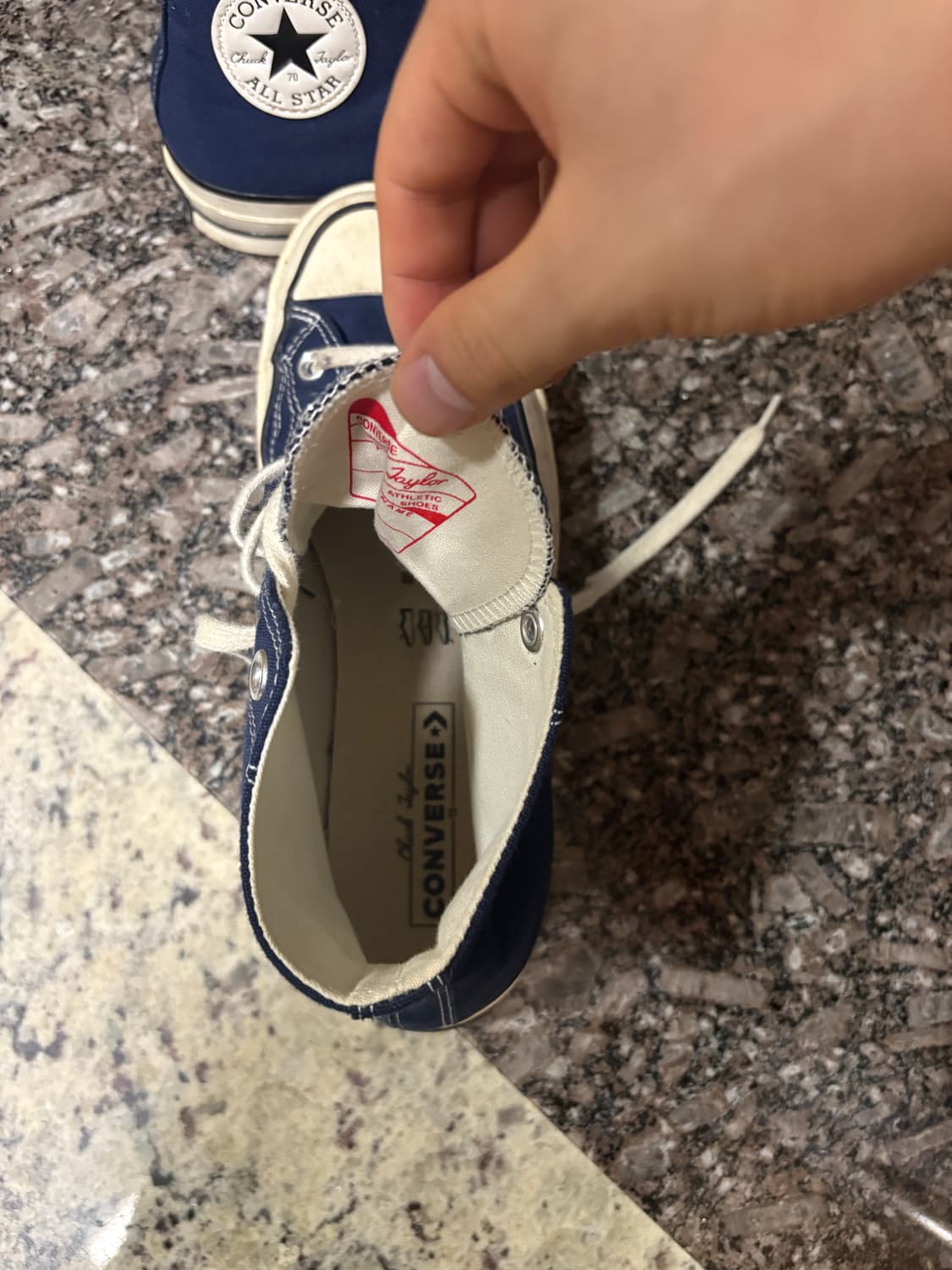 컨버스 척70 하이 미드나이트 네이비 상품이미지3