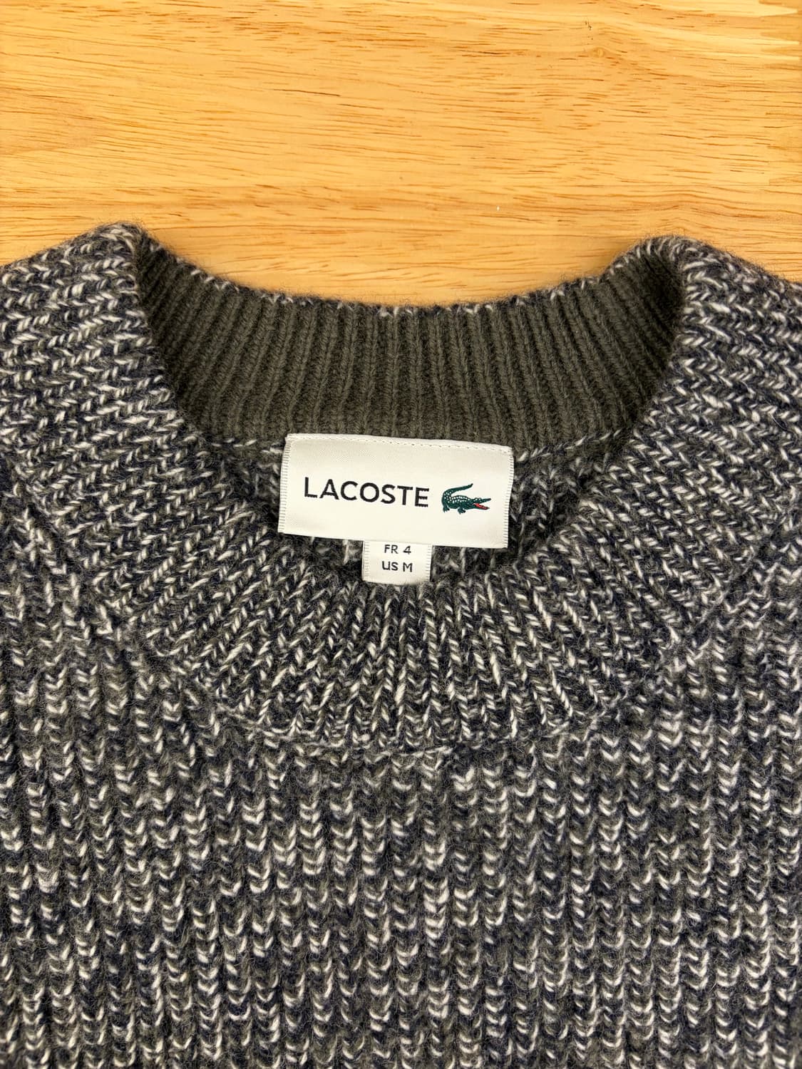 [M] 라코스테 멜란지 부클 크록 풀오버 니트 상품이미지4