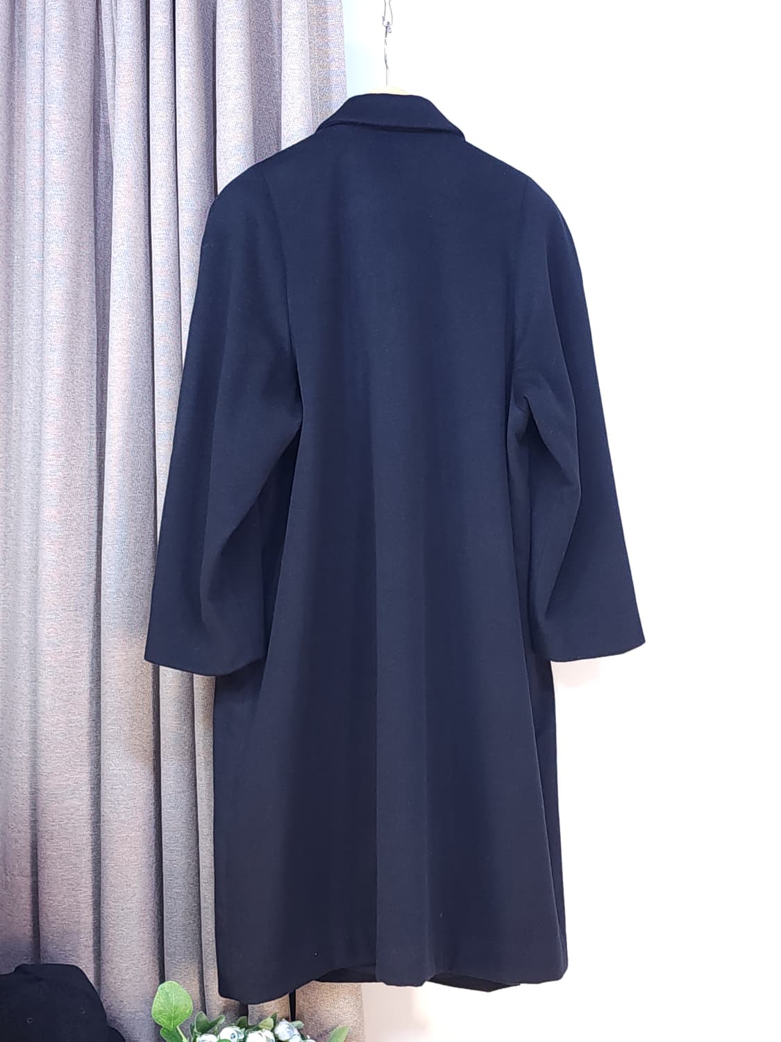 캐시미어100% 블랙코트 상품이미지4