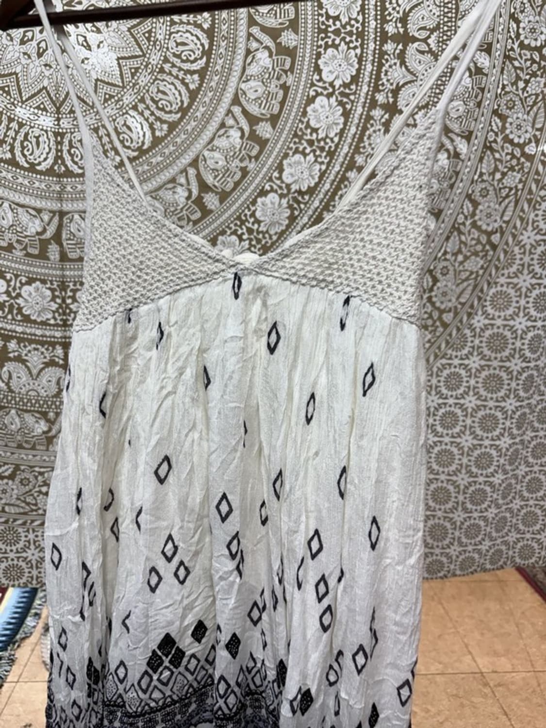 에스닉 패턴 민소매 롱 슬리브리스 상품이미지5