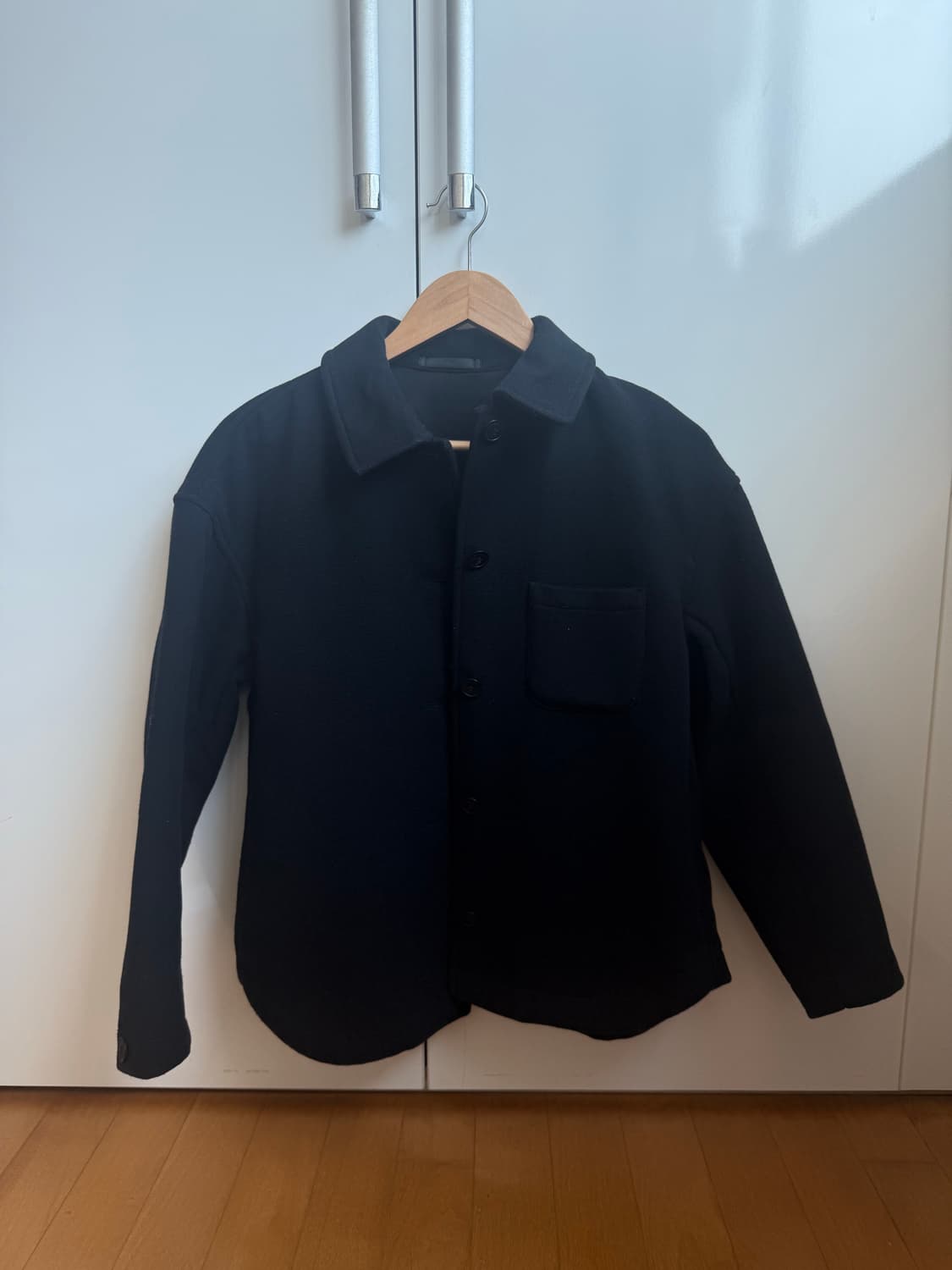 유니클로 오버사이즈 숏 재킷 네이비(우먼s) 상품이미지7