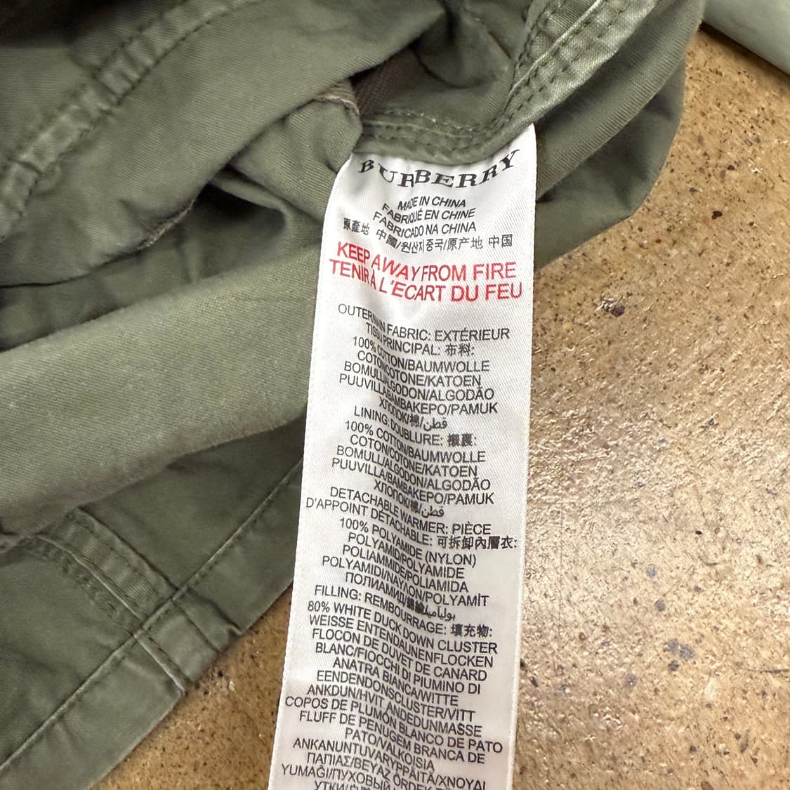 [정품/12y] 버버리 아동용 야상자켓 b18 상품이미지6