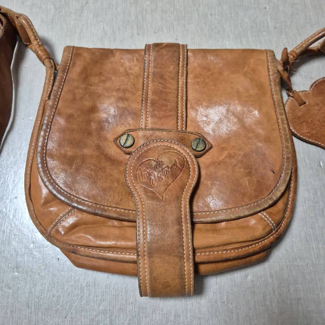 비비안웨스트우드 나인웨스트 리얼레더 크로스백/빈티지 가방 상품이미지2