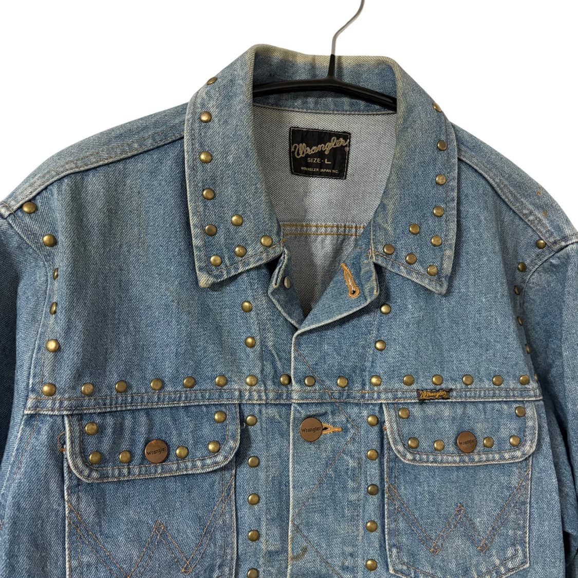 랭글러 스터드 커스텀 데님 트러커 자켓 L  상품이미지2