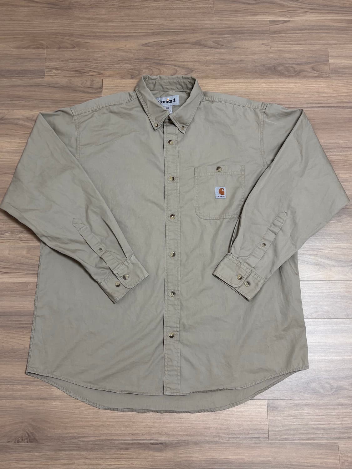 칼하트 셔츠 2XL 베이지 상품이미지1