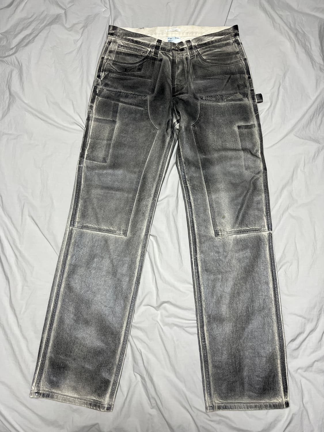 [32] 헬무트랭 helmut lang 왁스 코팅 유틸리티 진 데님 상품이미지2