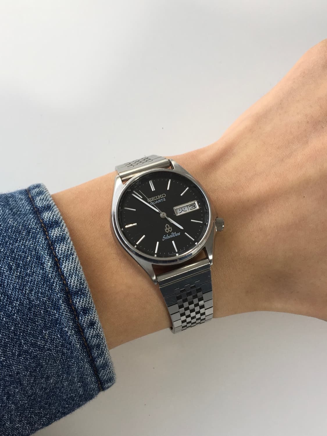 80s seiko silver wave black dial (ver.2) 상품이미지4