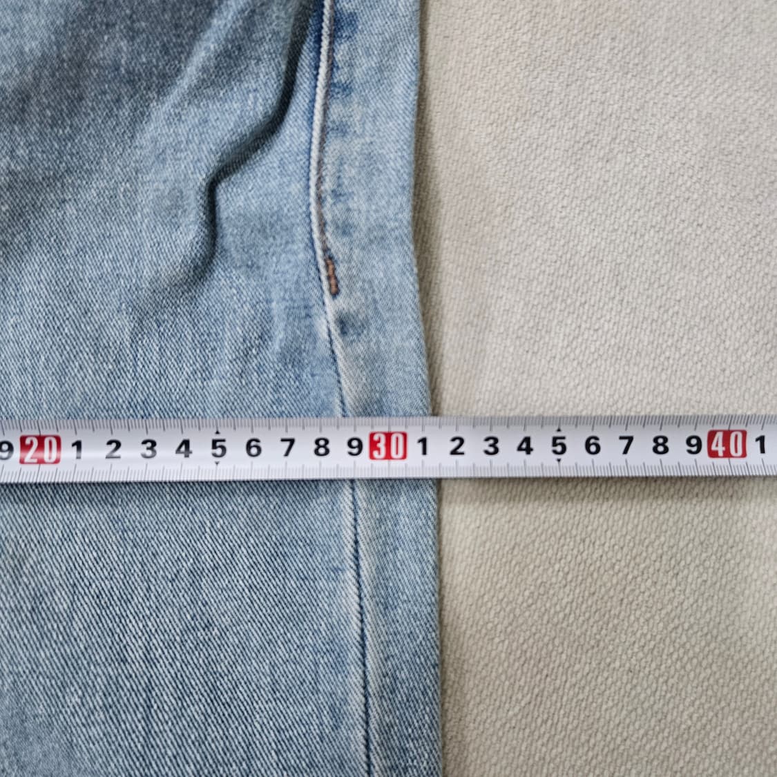 33 무신사스탠다드 연청 데님 팬츠 0331Y 상품이미지7