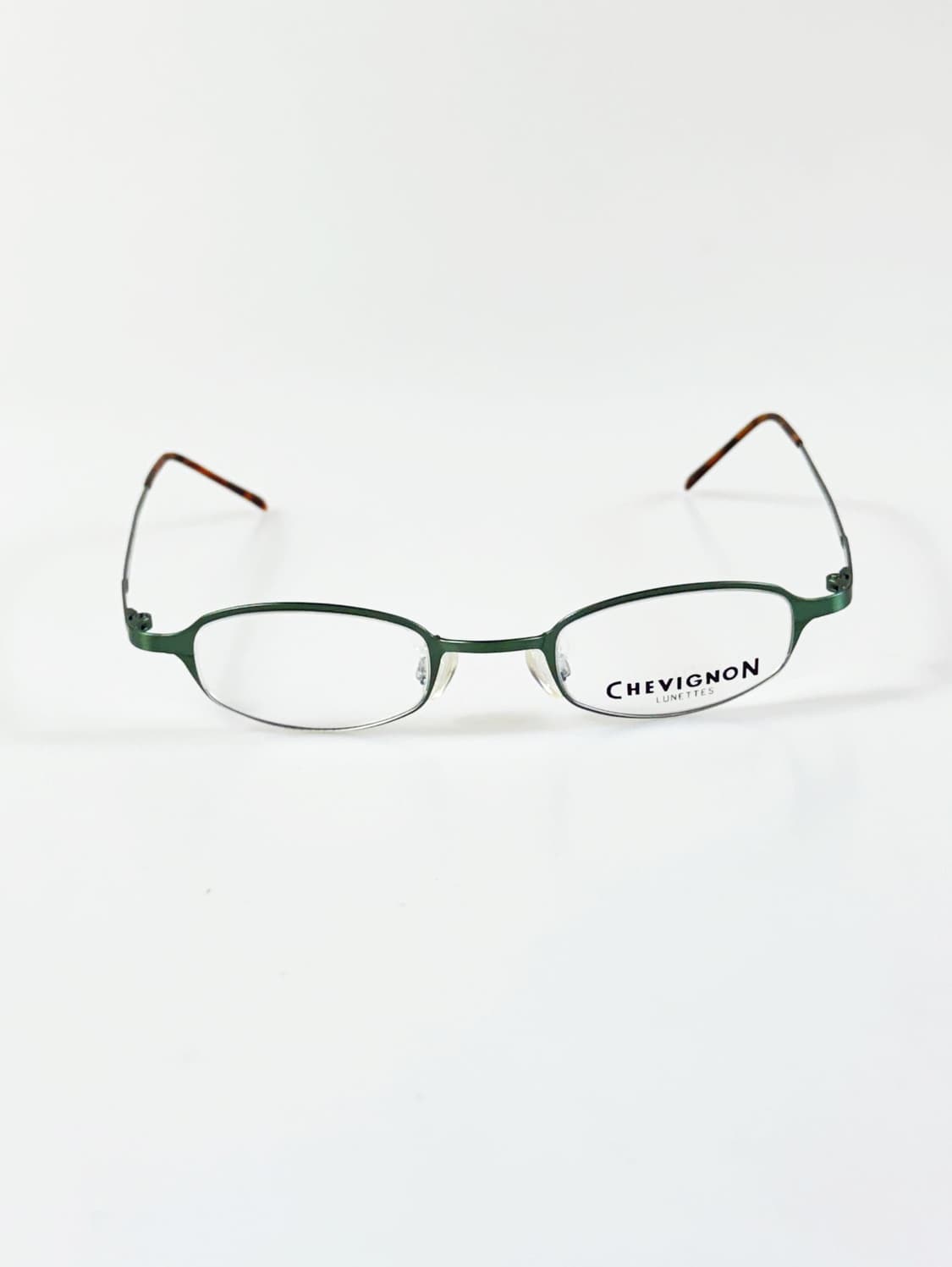 CHEVIGNON LUNETTES 그린 메탈 스퀘어 빈티지 안경 상품이미지2