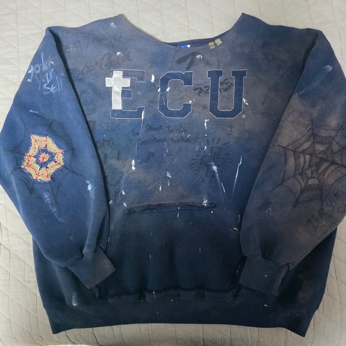 [XXL] 90s REFOMED 러셀 애슬레틱 스웻 네이비 트래쉬드 상품이미지2