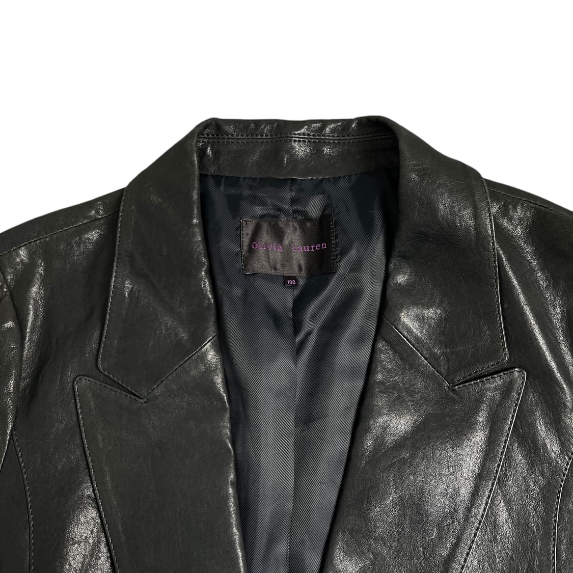 Olivia Lauren 투버튼 레더 블레이저 상품이미지3