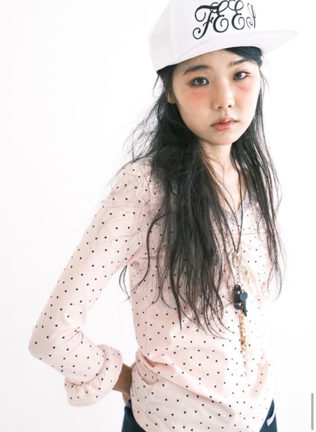 샵페어리 mini heart lace top (light pink) 상품이미지1