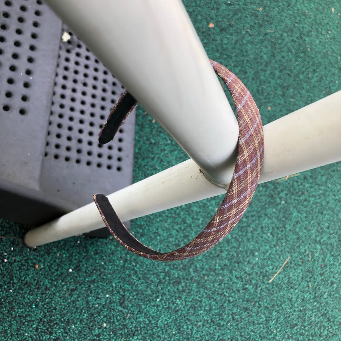 브라운 체크 머리띠 📔  상품이미지3