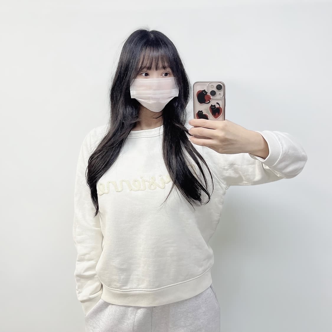 메종키츠네 파리지앵 부클 맨투맨 상품이미지1