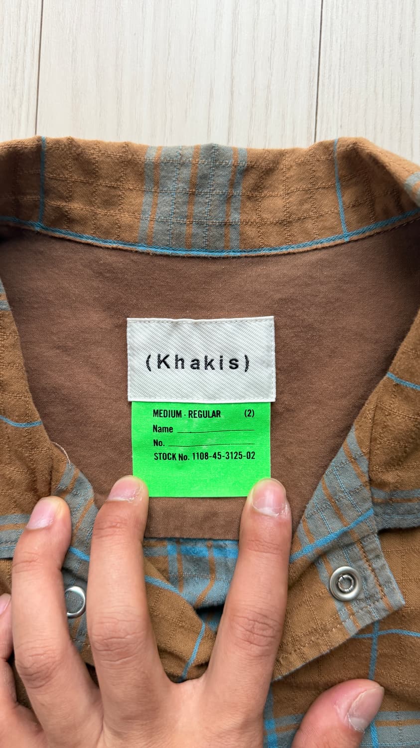 카키스 (khakis) 체크 반팔 셔츠 상품이미지3