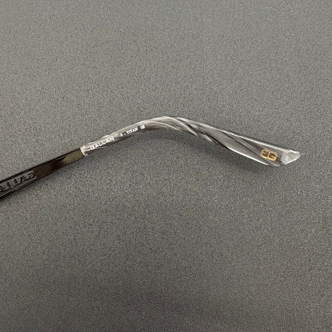 GALLAN 겔랑 티타늄 블랙 빈티지안경 상품이미지5