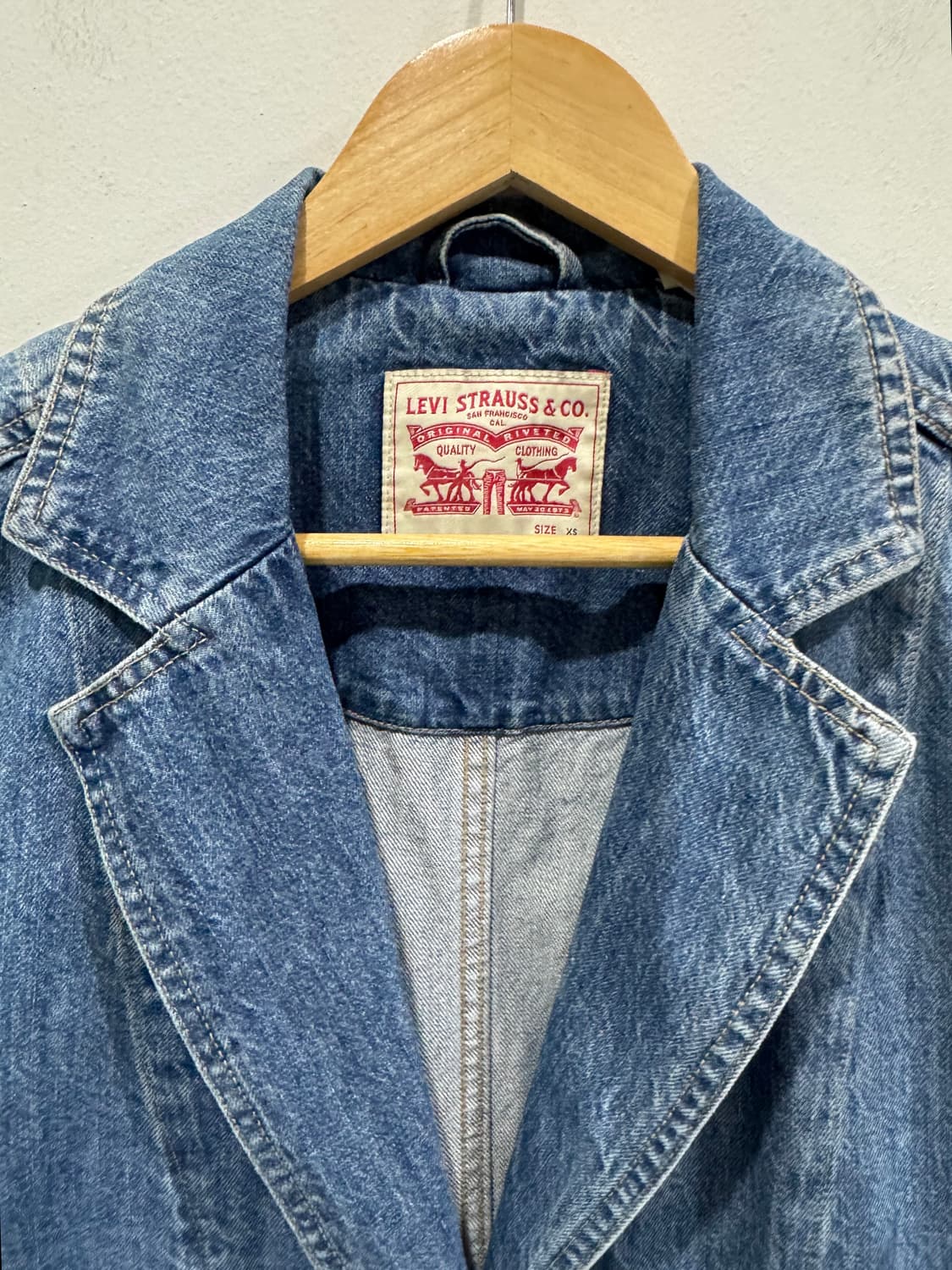 리바이스 LEVI'S 여성 샬롯 데님 코트 XS 상품이미지3