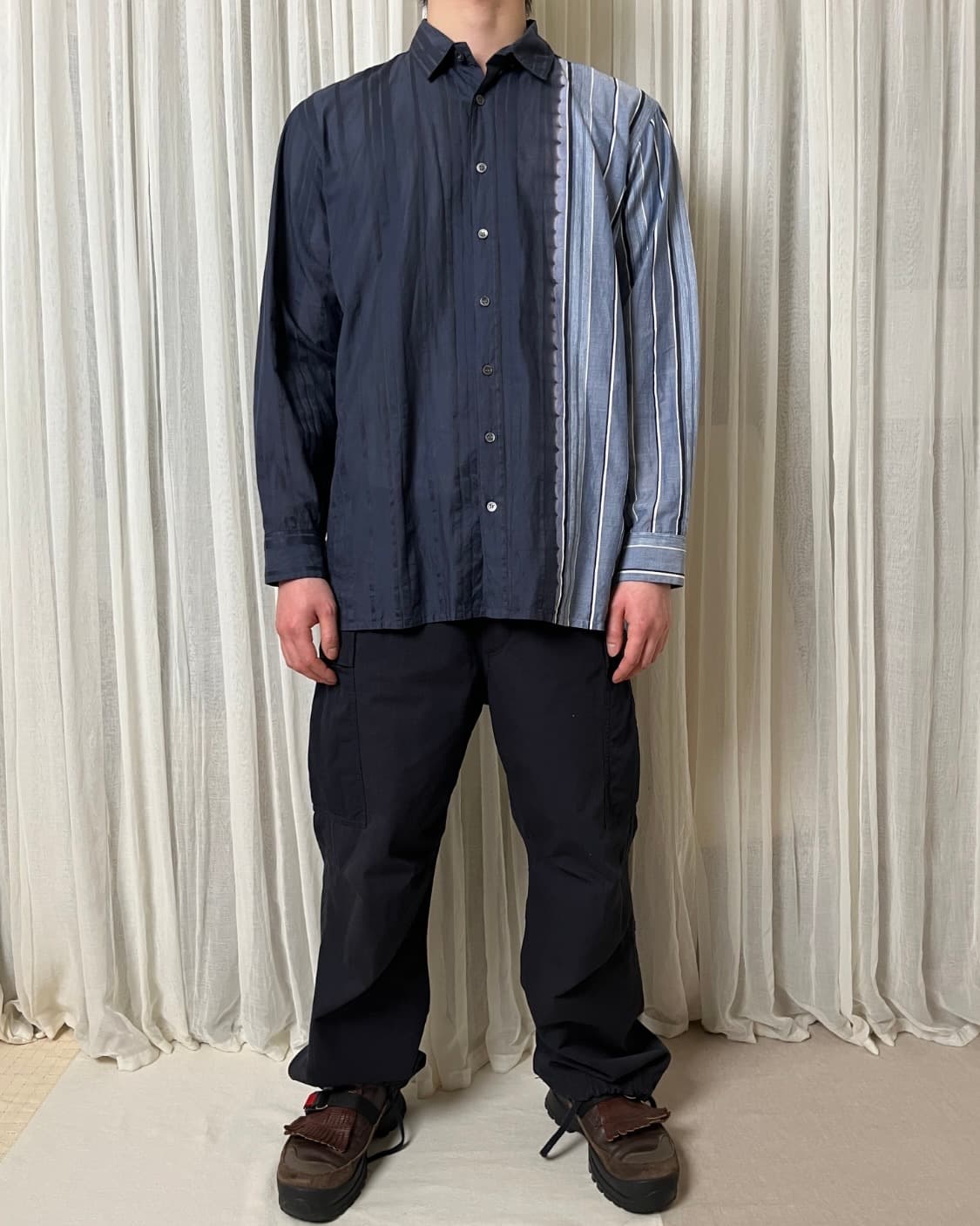 Suzusan stripe dye shirt 스즈산 스트라이프 다잉 셔츠 상품이미지7