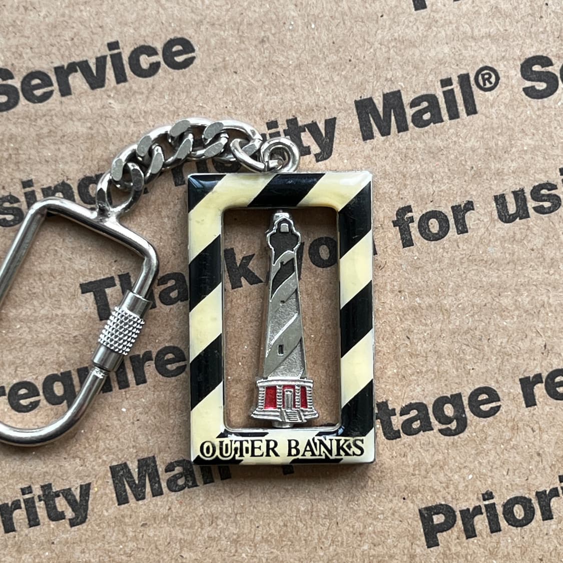 90s vtg Outer Banks Lighthouse Keyring 상품이미지1